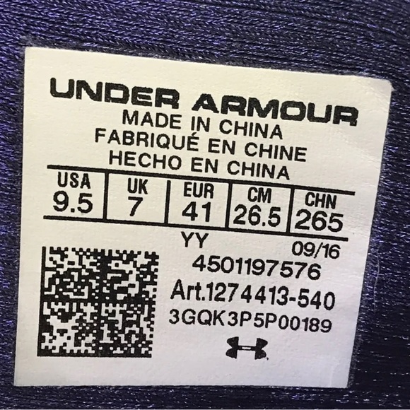 Under Armour Womens Kick Distance 1274413-540 Blue Running Shoes Sneakers 9.5 - Picture 2 of 10